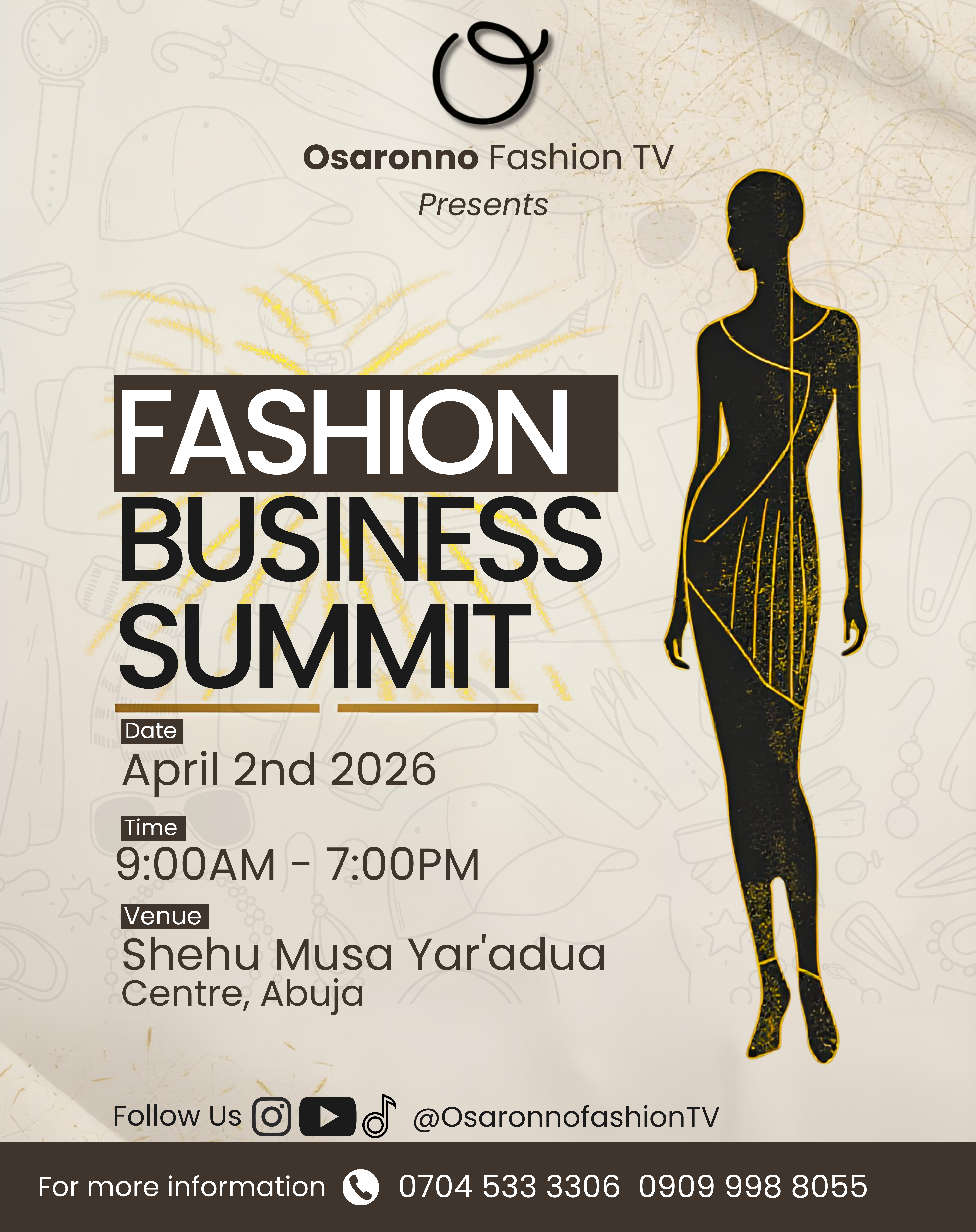 Osaronno Fashion TV Fashion Business Summit Poster